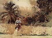Winslow Homer The way to the market Spain oil painting artist